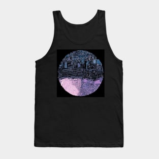 transect the dark in the city ecopop collage art Tank Top